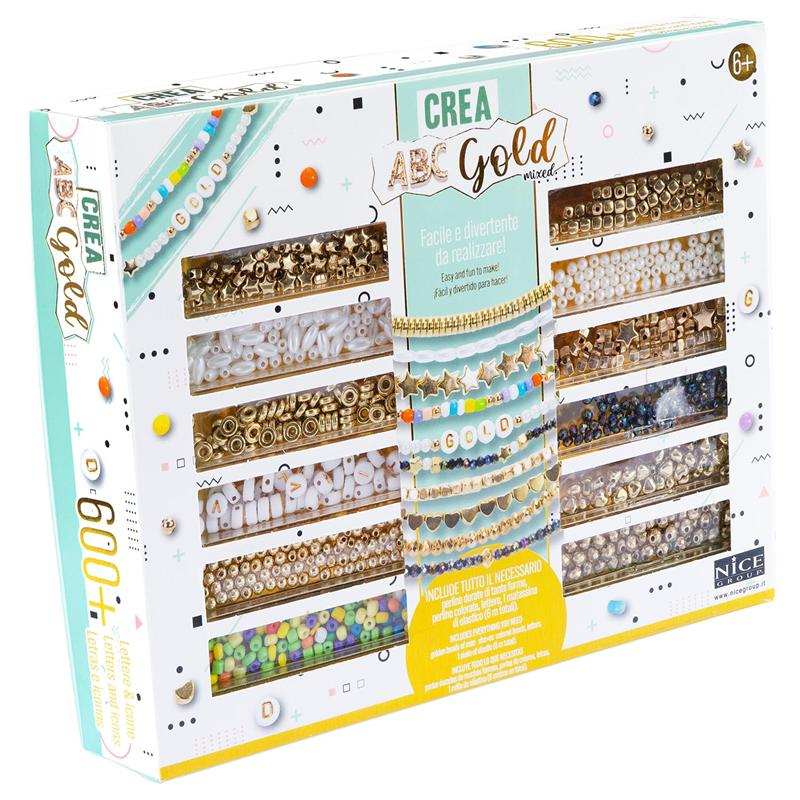 Conjunto 600 cuentas doradas