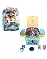 Set cuidados mascotas 2en1 c/ mascotas y 12 acc.