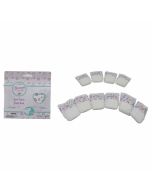 Pack de 10 pañales para muñeca bebé