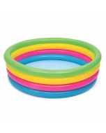 Piscina inflable 4 anillos colores. Ø157 x 46 cm.