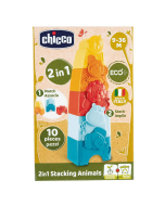Chicco 2 en 1 torre apilable animalitos eco+