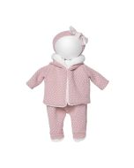 Vestidos bebé reborn 40 cm conjunto con chaqueta