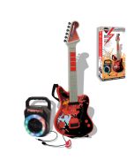 Guitarra eléctronica y bafle con bluetooh