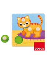 Puzzle madera gato pivotes grandes