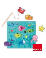 Puzzle madera de pesca magnético