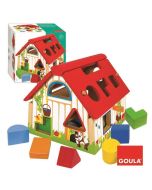 Juego formas geométricas madera encajables Granja