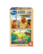 Puzzle 2x50 Animales Amigos