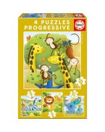 Educa puzzle progresivo  animales salva