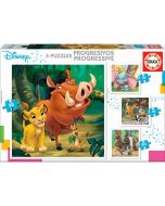 Educa puzzle progresivo Dumbo Bambi y Rey León