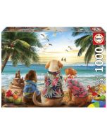 Educa puzzle 1000 perros en la playa