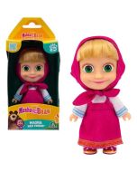 Masha y el oso figura Masha 12 cm vestido rosa