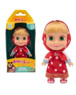 Masha y el oso figura Masha 12 cm vestido rojo