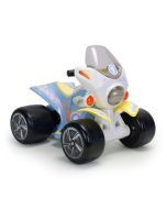 Quad Samurai street 6v blanco y azul