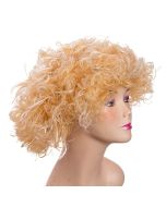 Peluca rubia con mechas blancas