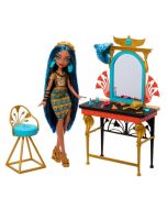 Monster High muñeca Cleo de Nile y tocador