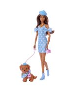 Barbie Twinning Looks muñeca morena con perro