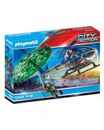 Playmobil City Action persecución en paracaídas