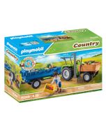 Playmobil Country tractor con remolque