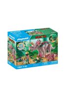 Playmobil Dinos familia de triceratops