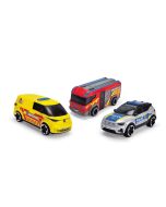 Pack 3 coches equipo SOS 16 cm