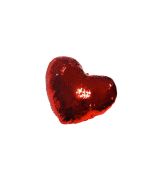 Peluche Cojín corazón de lentejuelas