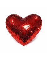 Peluche Cojín corazón de lentejuelas
