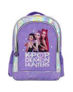 Mochila escolar Kpop Demon Hunters lila 41cm