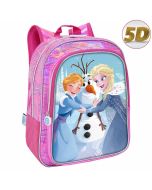 Mochila preescolar con bolsillo Frozen 35cm