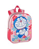 Mochila escolar Doraemon 3D rosa 32x25x10 cm