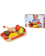 Eichhorn tabla de madera frutas 12 pzas