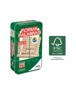 Formapalabras de viaje caja de mettal