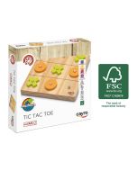 Juego 3 en raya Tic Tac de madera