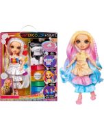 Rainbow High muñeca Watercolor & Create marrón