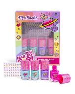 Set de uñas y pegatinas Power Girl