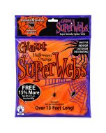 Telaraña Halloween naranja gigante