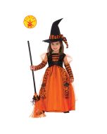 Disfraz bruja brillante infantil