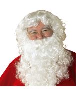 Peluca y barba con bigote papa noel