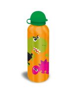 Cantimplora aluminio Crazy Dino 500 ml naranja
