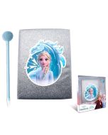 Set diario glitter y boli pom pom Frozen 2