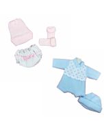Ropita Elegance para muñeca bebé de 26 cm