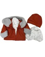 Ropa bebé Elegance Jesusito blanco y chaqueta 40cm