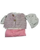 Ropa bebé Elegance conjunto con chaleco 40 cm