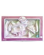 Ropa bebé reborn premium 40 cm conjunto y manta