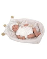 Bebé Reborn 40 cm Aday con capazo