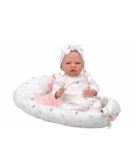 Muñeca bebé Elegance 40 cm Dafne con capazo
