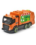 Camión Ciudad 23cm recogida residuos naranja