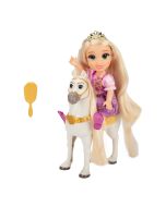 Princesas Disney muñeca Rapunzel 15 cm con Maximus