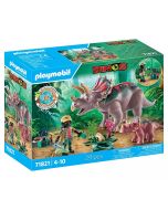 Playmobil Dinos familia de triceratops