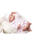Muñeca Reborn Raquel 40cm con manta y peluche