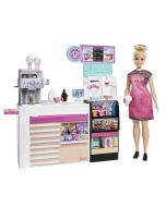 Barbie  muñeca y playset  cafetería